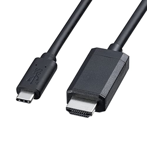 C HDMI　変換器 Amazon | サンワサプライ TypeC-HDMI変換ケーブル（ブラック・2m